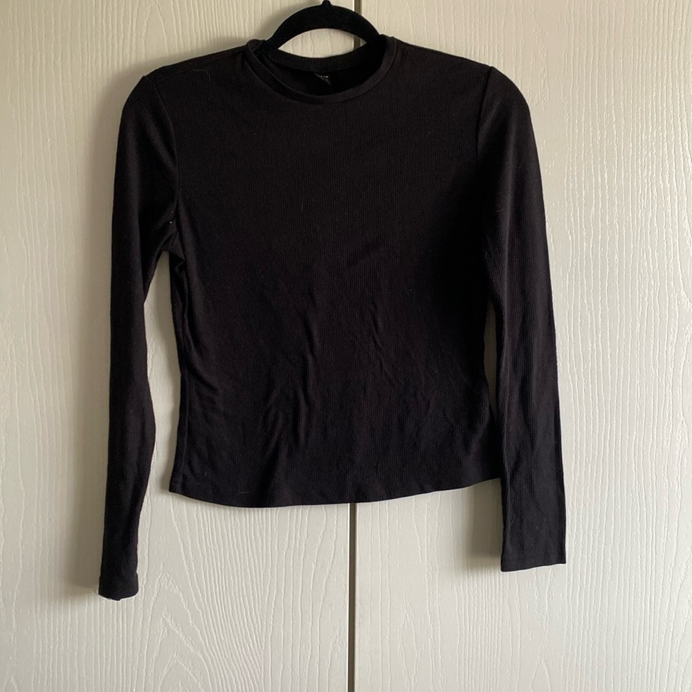 Black long sleeve top from SHEIN. Worn a once